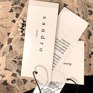 Brand New Sandro Scalloped Floral-lace Skirt Size1